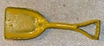 Dollhouse Miniature Toy Shovel, Yellow